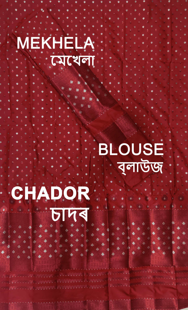Colouring Jari Mix Set Mekhela Sador