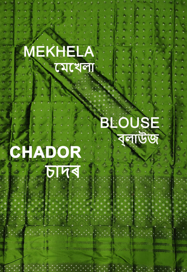 Colouring Jari Mix Set Mekhela Sador
