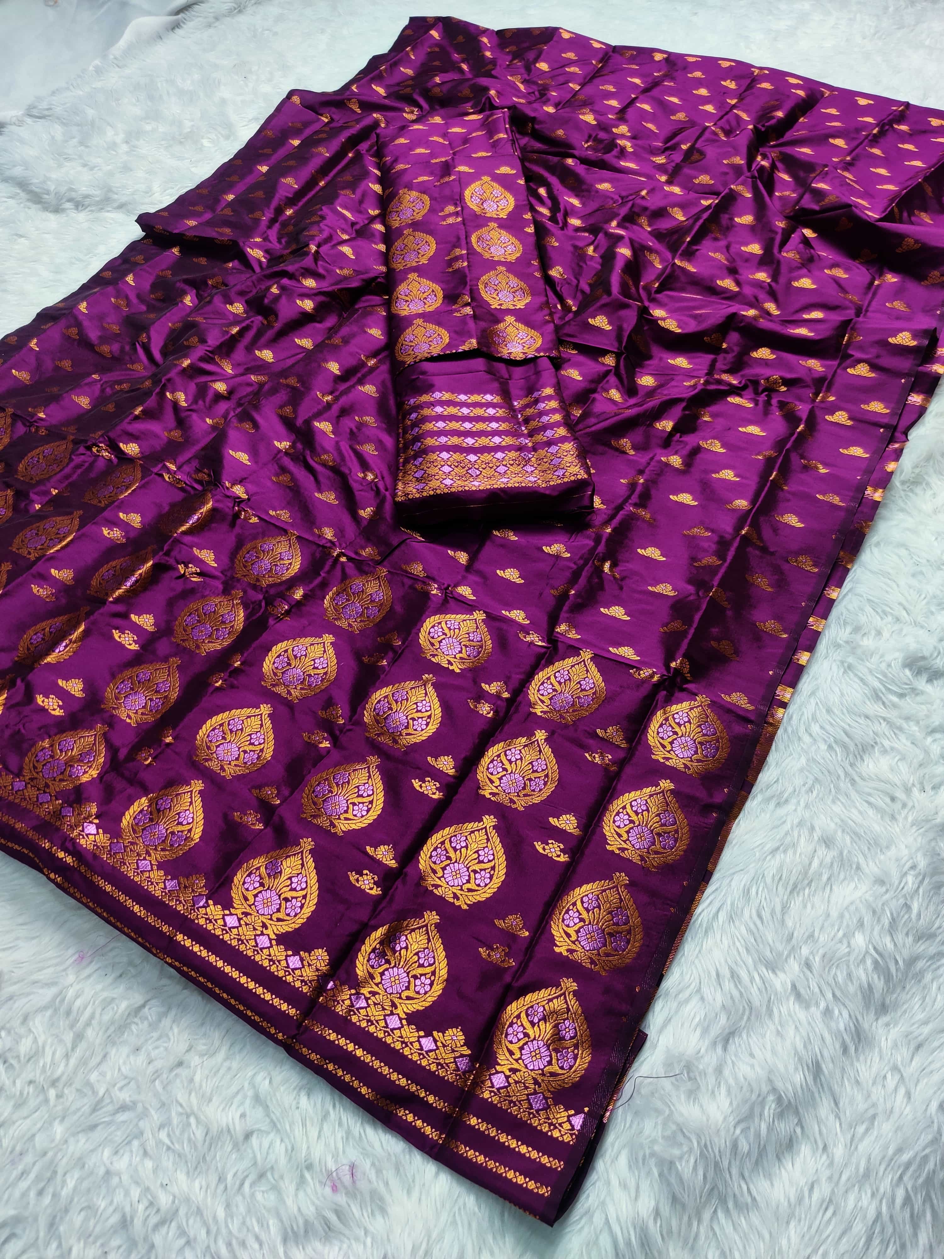 Copper Jari Mix Pat Mekhela Sador Chadorkart