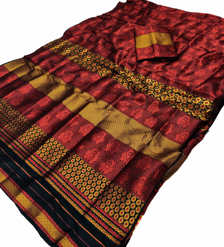 Colouring Jari Bedsheet Mix Set Mekhela Sador