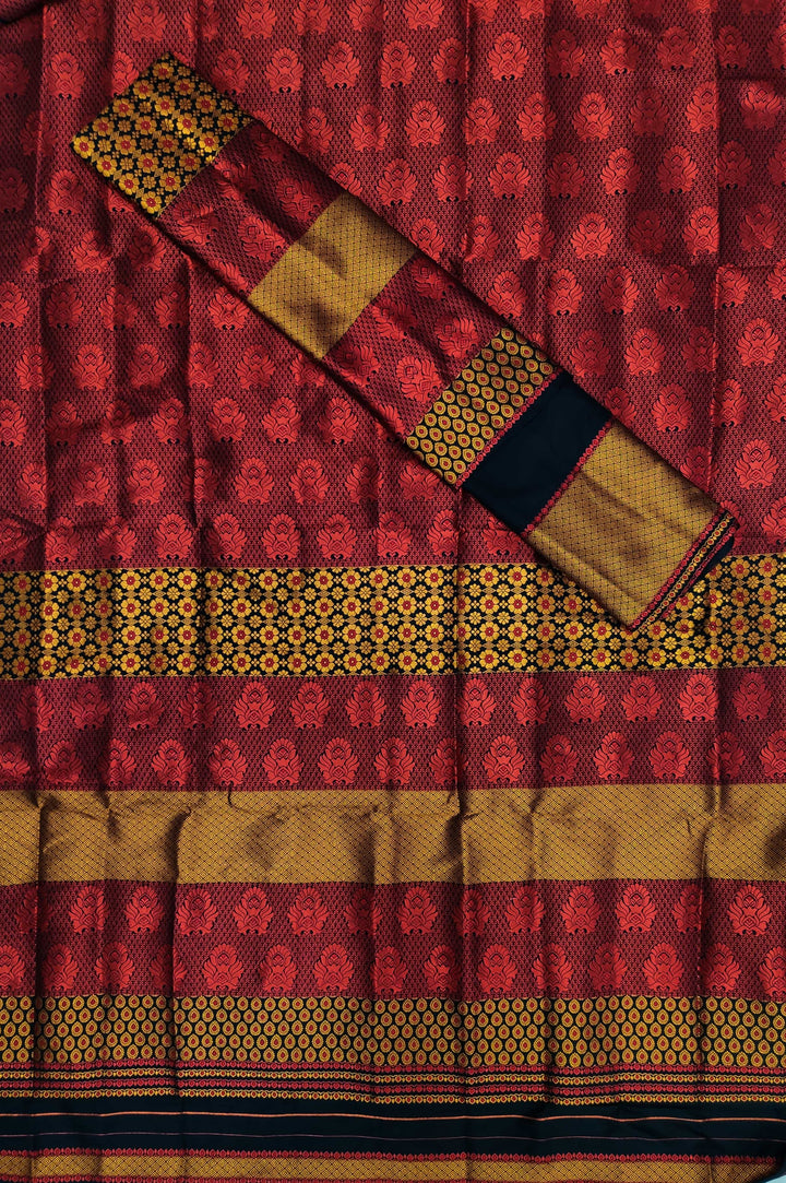 Colouring Jari Bedsheet Mix Set Mekhela Sador