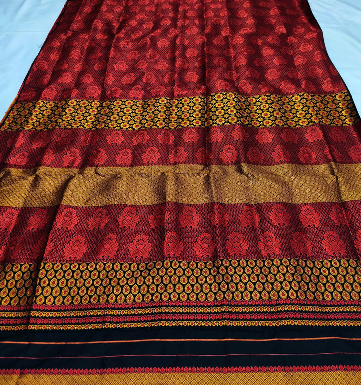 Colouring Jari Bedsheet Mix Set Mekhela Sador