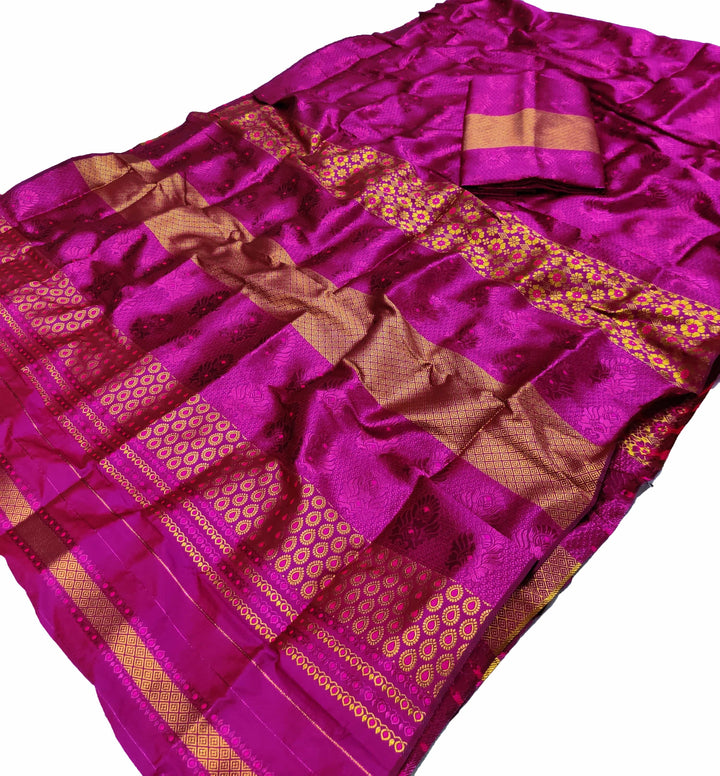Colouring Jari Bedsheet Mix Set Mekhela Sador