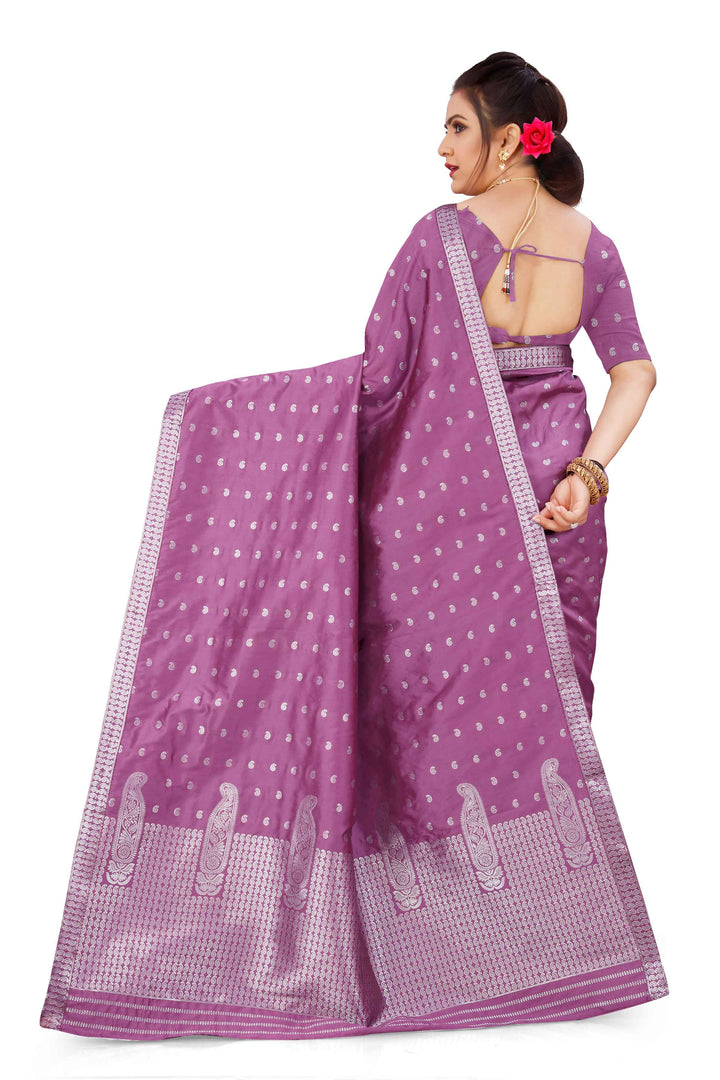 Silver Guna Poly Set Mekhela Sador