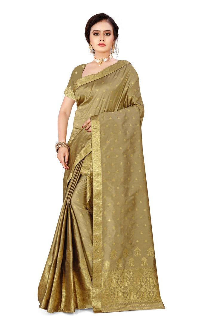 Gold Guna Poly Set Mekhela Sador