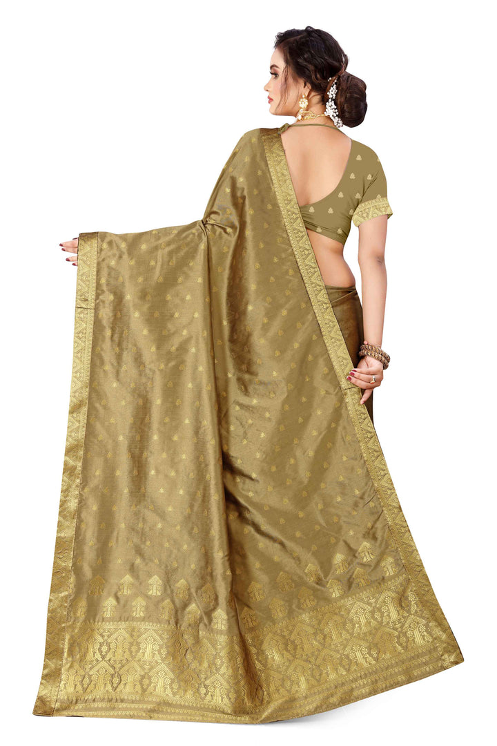 Gold Guna Poly Set Mekhela Sador