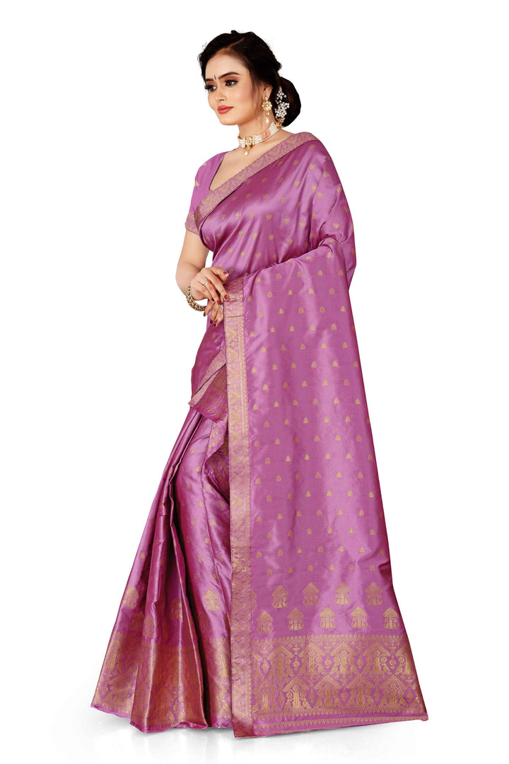 Gold Guna Poly Set Mekhela Sador