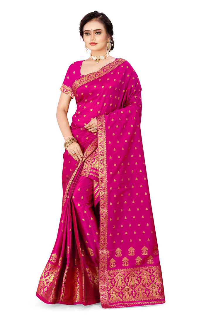 Gold Guna Poly Set Mekhela Sador
