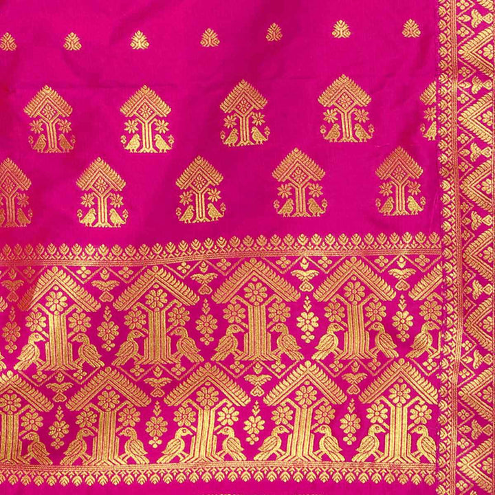 Gold Guna Poly Set Mekhela Sador