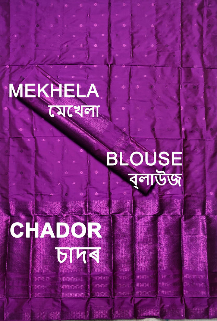 Colouring Jari Poly Set Mekhela Sador