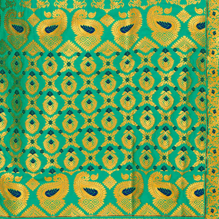 সোণ (Gold) গুনা মিক্স ছেট মেখলা চাদৰ 