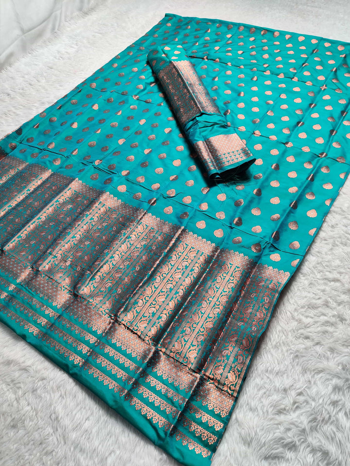 Copper Jari Mix Set Mekhela Sador