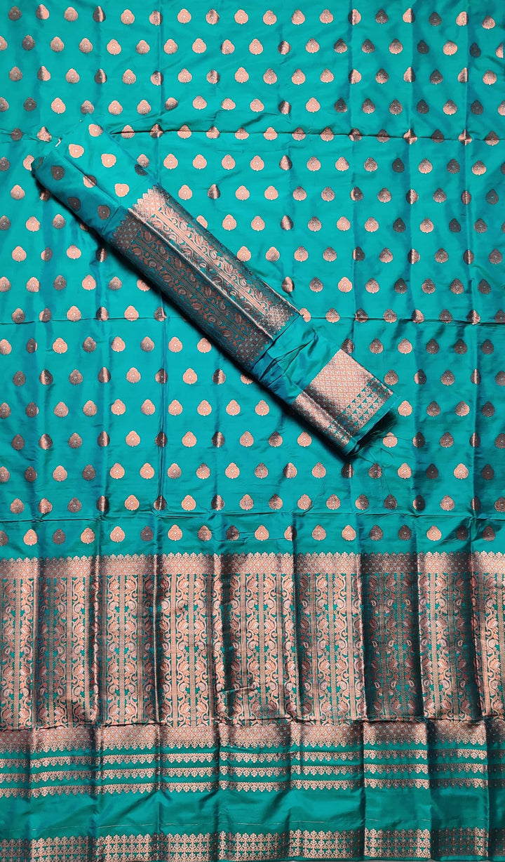 Copper Jari Mix Set Mekhela Sador