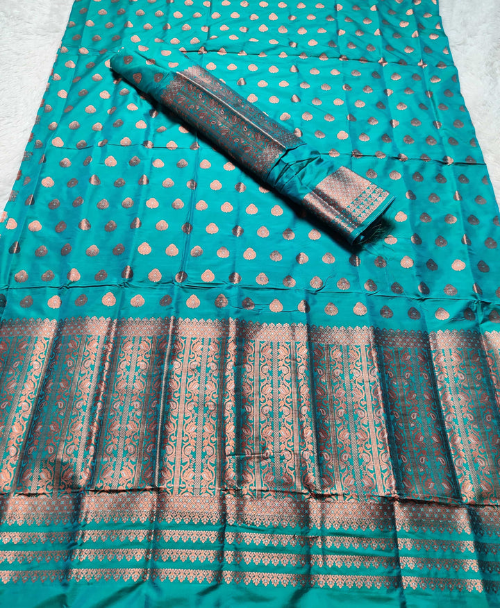 Copper Jari Mix Set Mekhela Sador