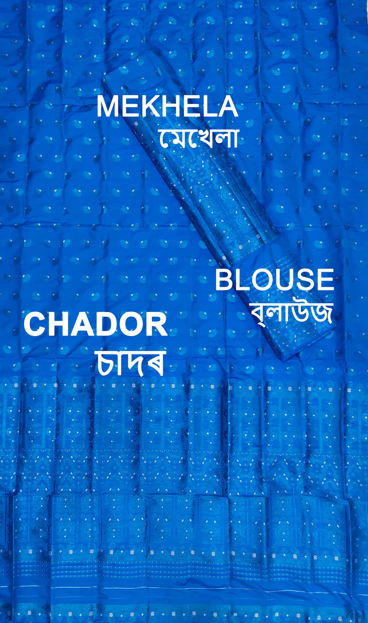 Colouring Jari Mix Set Mekhela Sador
