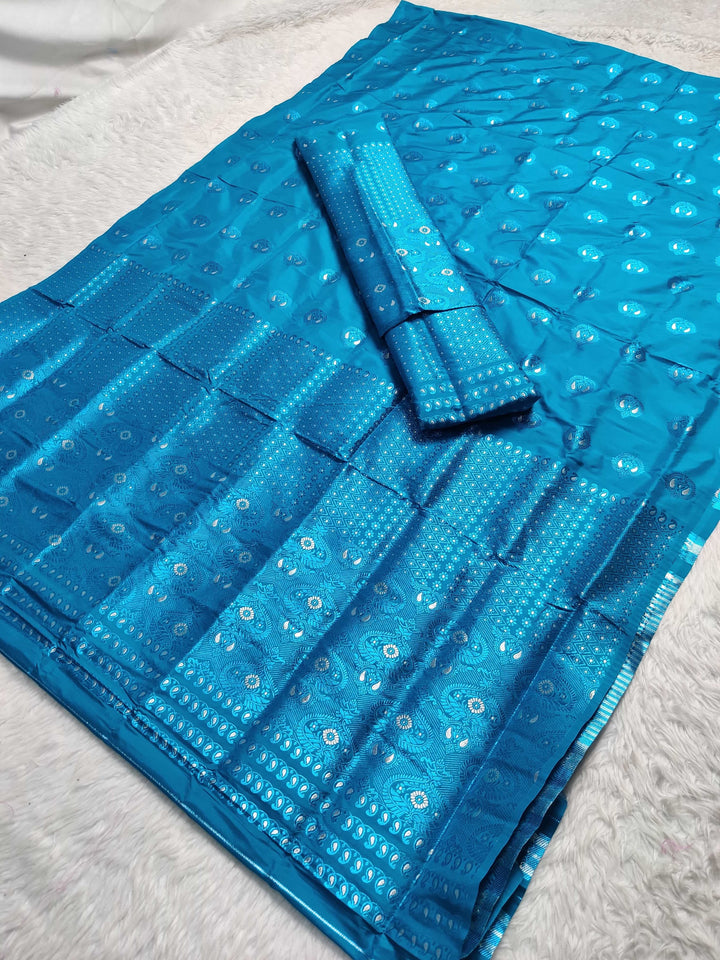 Colouring Jari Mix Set Mekhela Sador