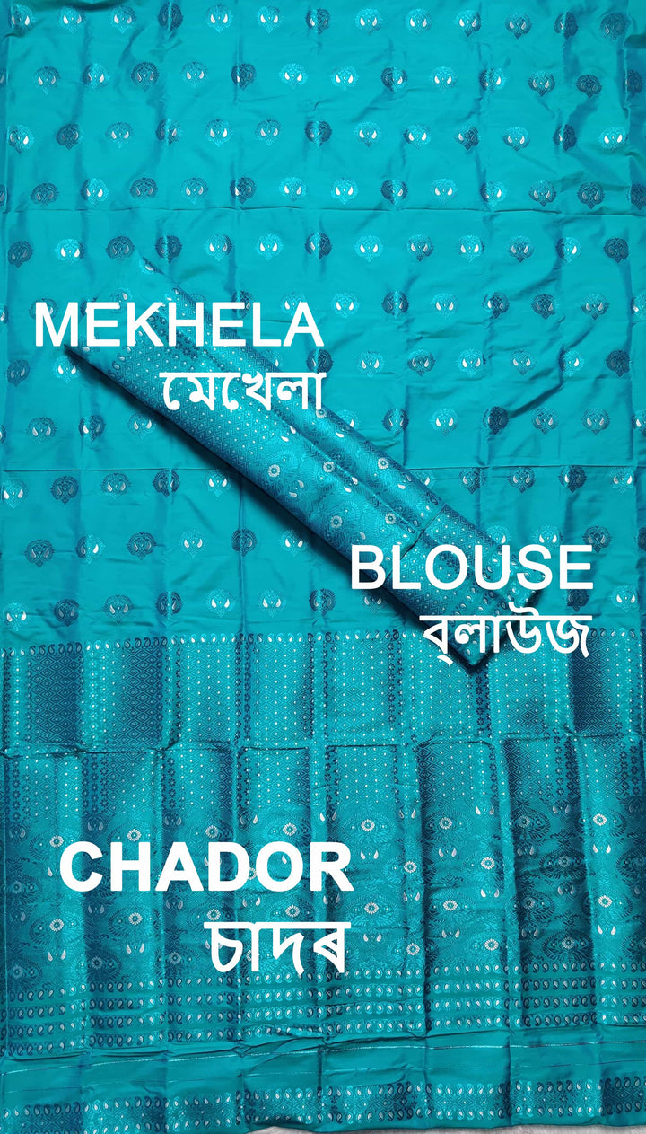 Colouring Jari Mix Set Mekhela Sador