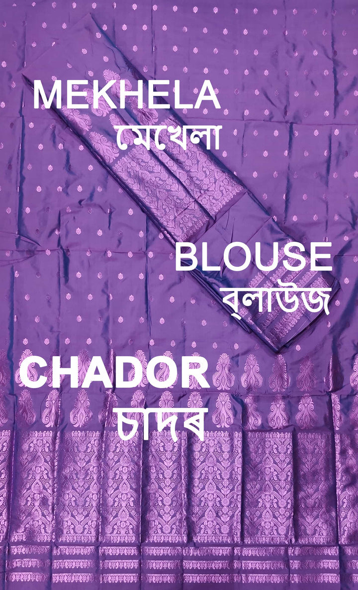 Colouring Jari Mix Set Mekhela Sador