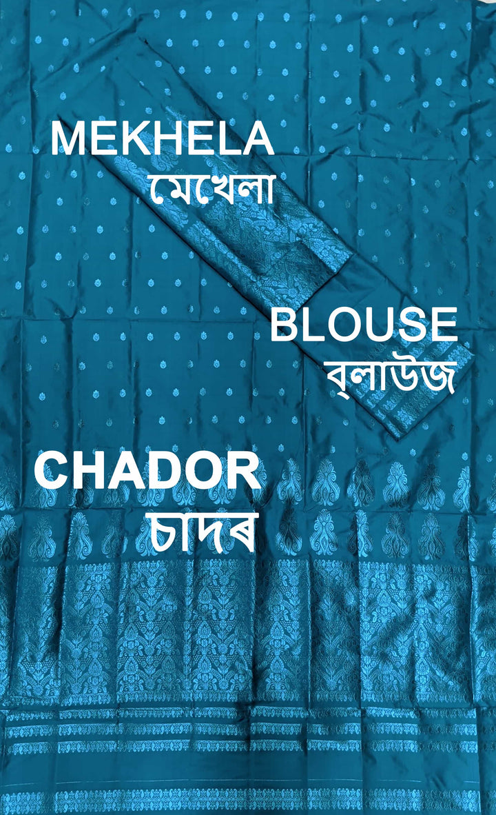 Colouring Jari Mix Set Mekhela Sador