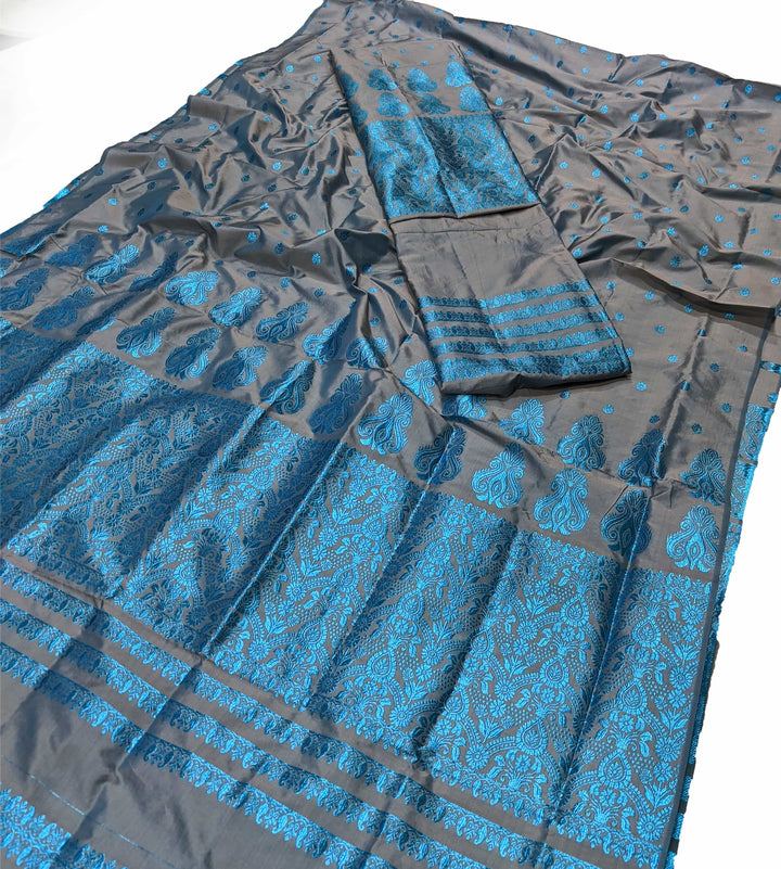 Colouring Jari Mix Set Mekhela Sador