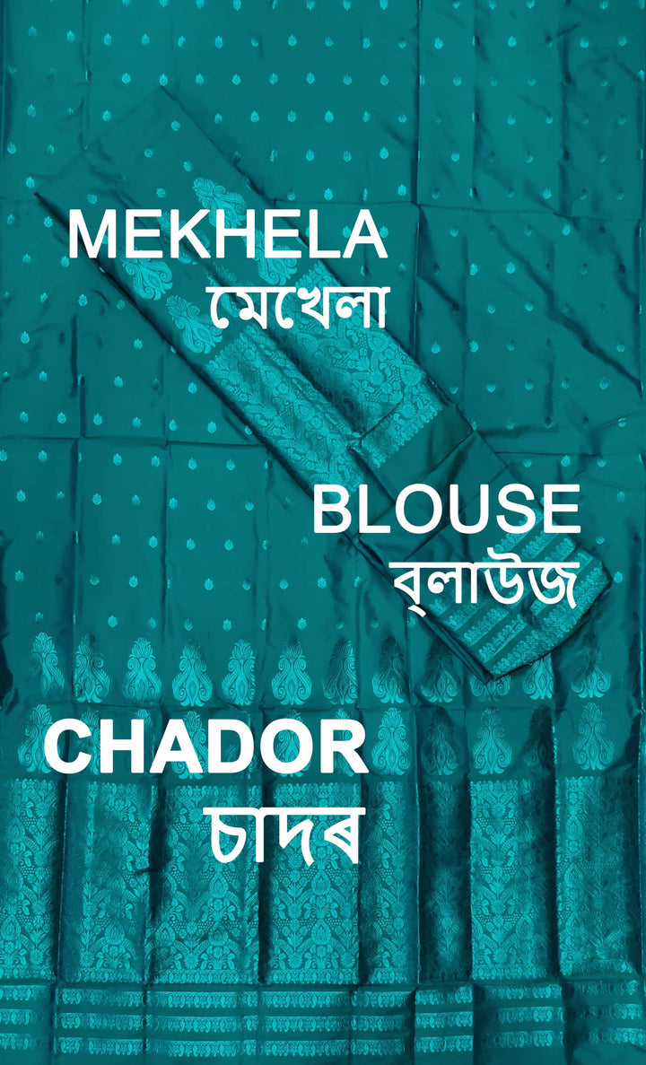 Colouring Jari Mix Set Mekhela Sador