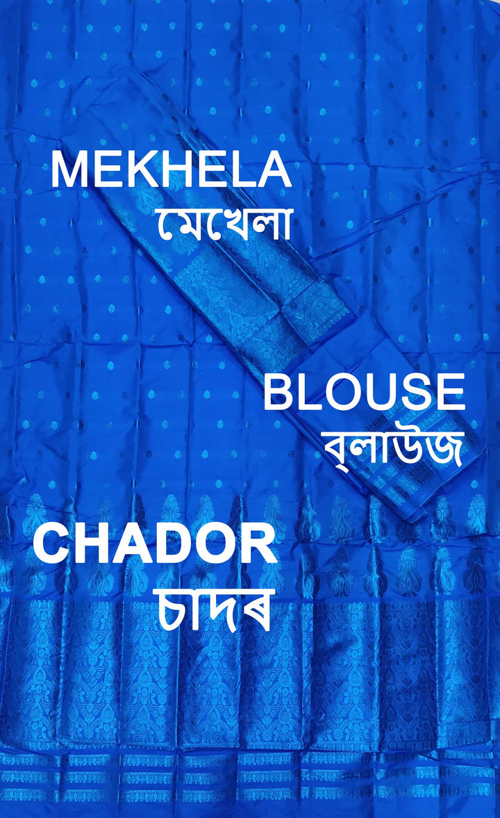 Colouring Jari Mix Set Mekhela Sador