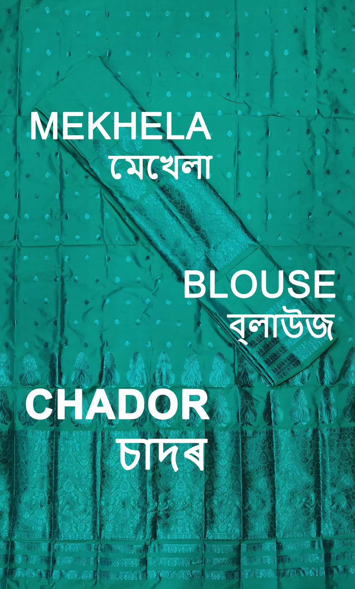 Colouring Jari Mix Set Mekhela Sador