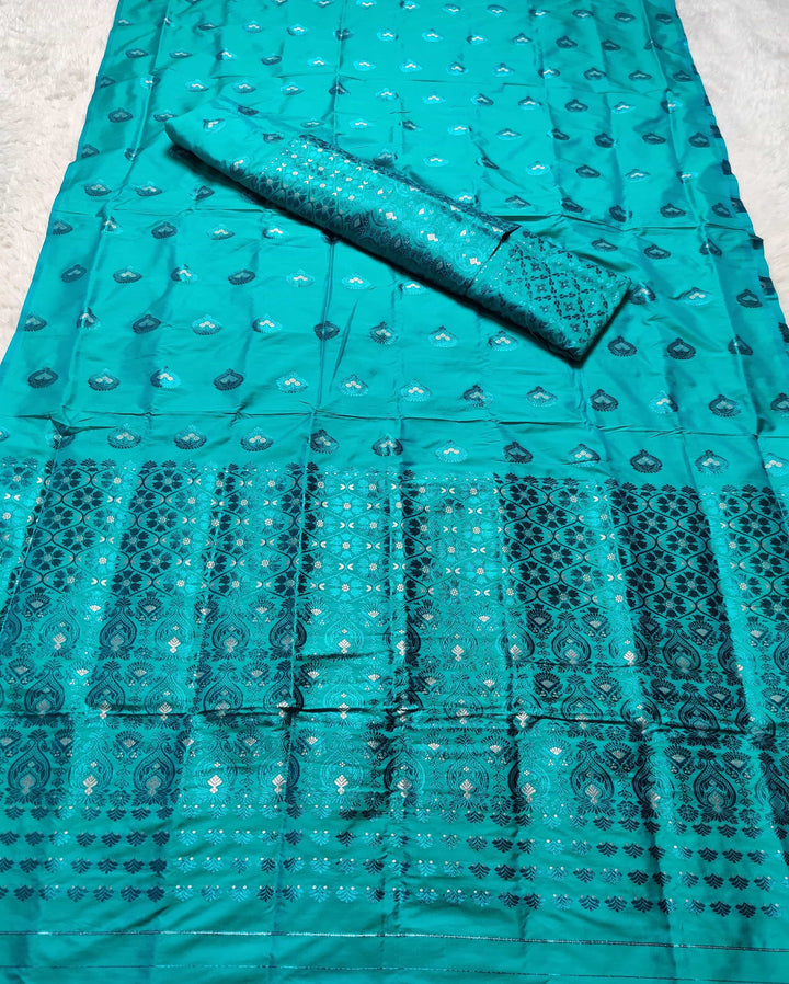 Colouring Jari Mix Set Mekhela Sador