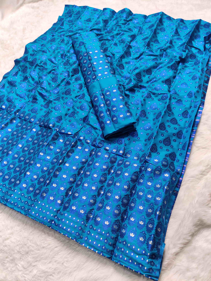 Colouring Jari Mix Set Mekhela Sador