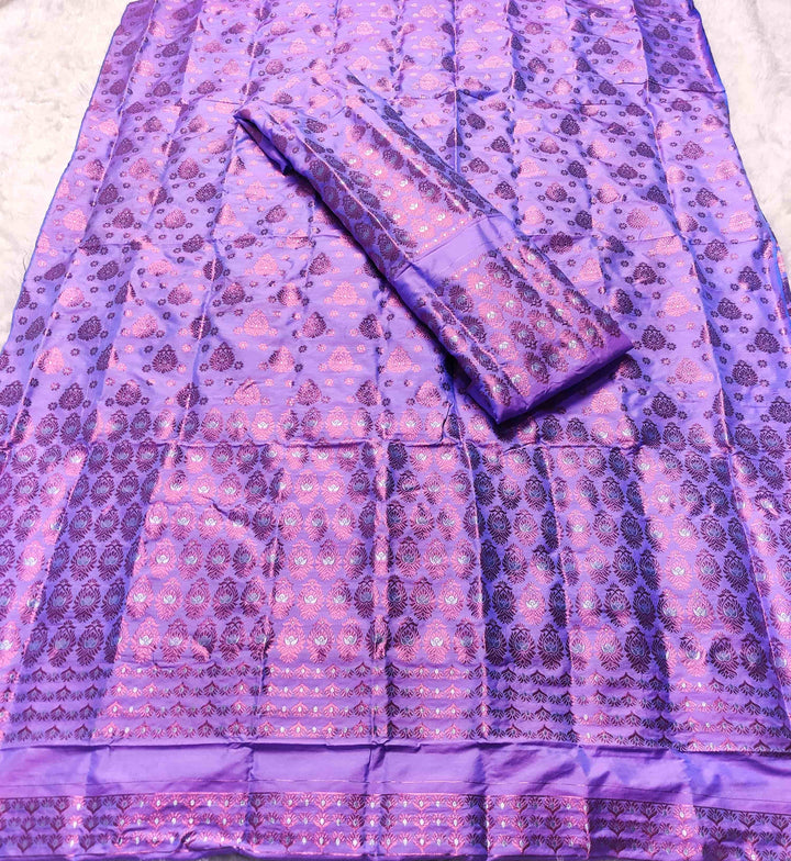 Colouring Jari Mix Set Mekhela Sador