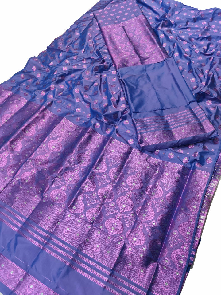 Colouring Jari Mix Set Mekhela Sador
