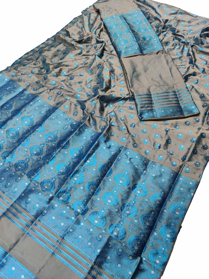 Colouring Jari Mix Set Mekhela Sador