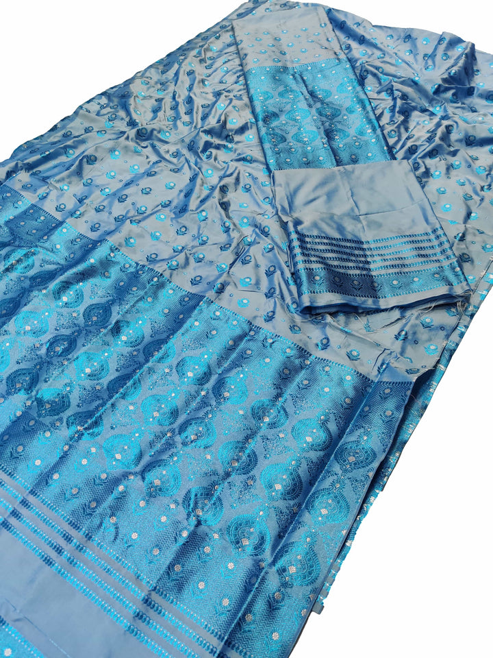 Colouring Jari Mix Set Mekhela Sador