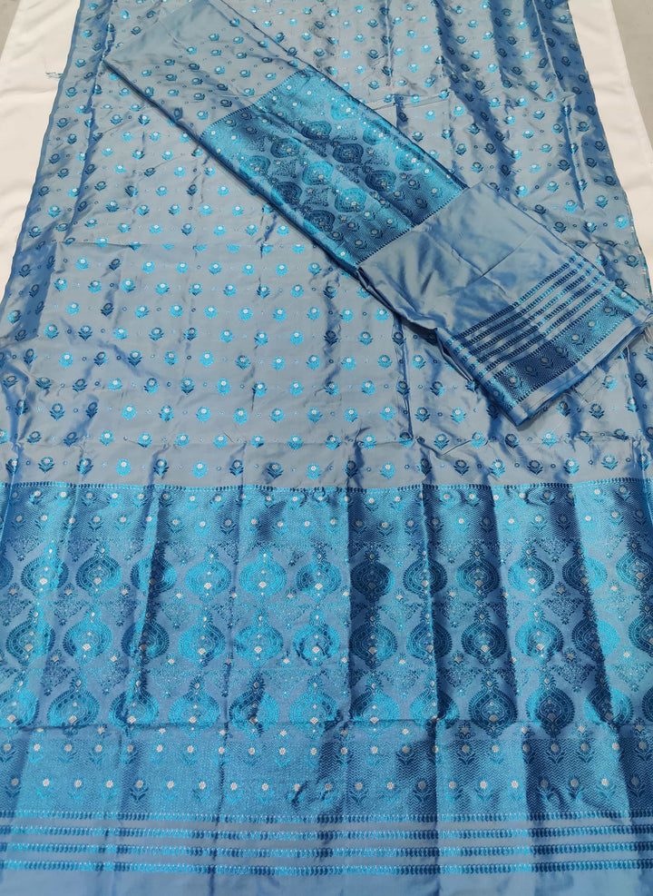 Colouring Jari Mix Set Mekhela Sador