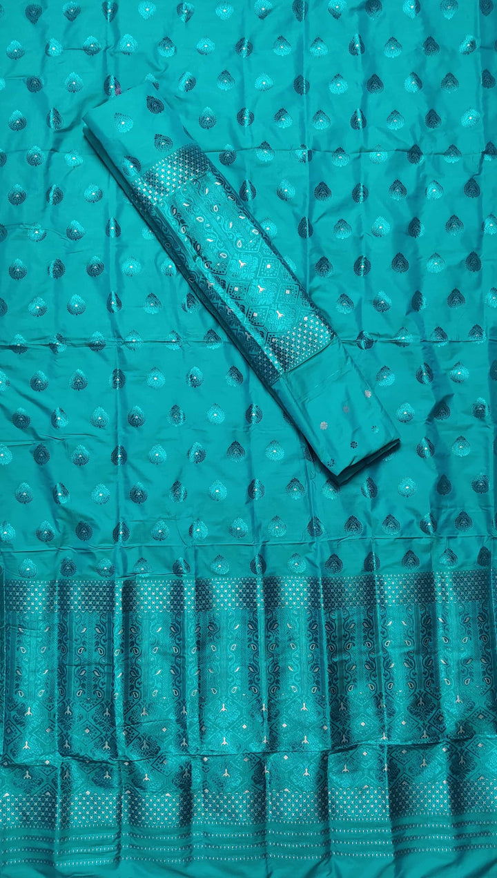 Colouring Jari Mix Set Mekhela Sador