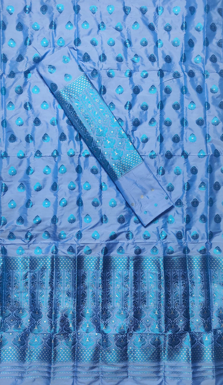 Colouring Jari Mix Set Mekhela Sador