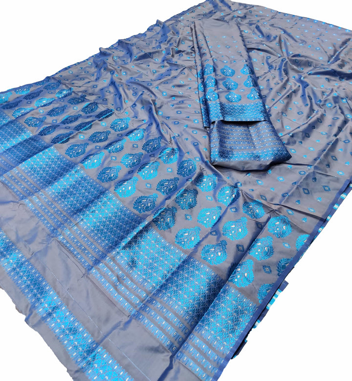 ৰং কৰা গুনা মিক্স ছেট মেখলা চাদৰ
