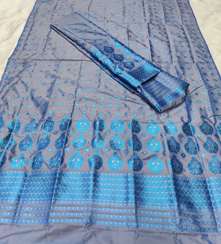 ৰং কৰা গুনা মিক্স ছেট মেখলা চাদৰ