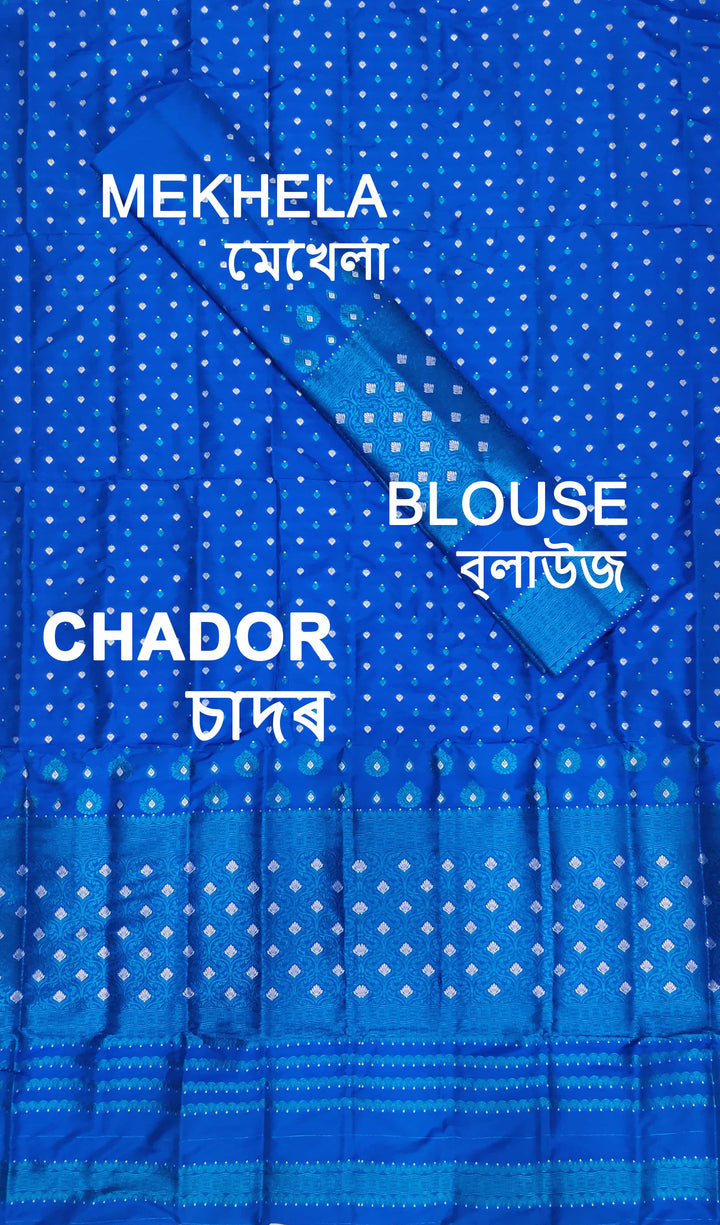 Colouring Jari Mix Set Mekhela Sador
