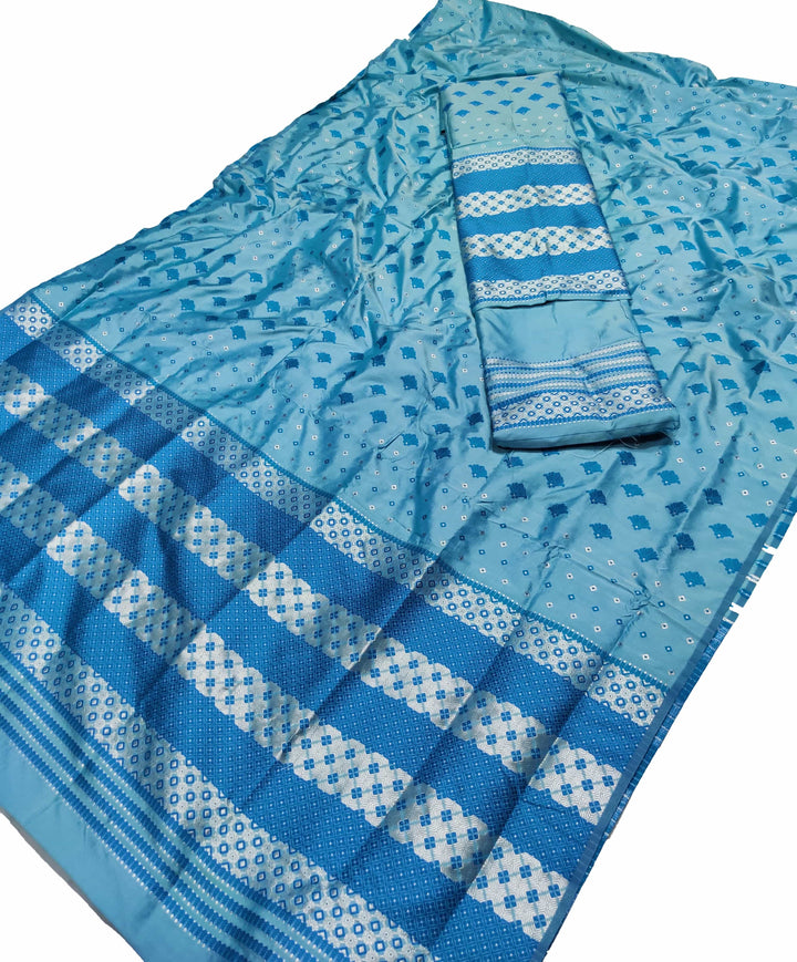 সূতাৰ- কাম (Dhaga-Work) মিক্স ছেট মেখলা চাদৰ