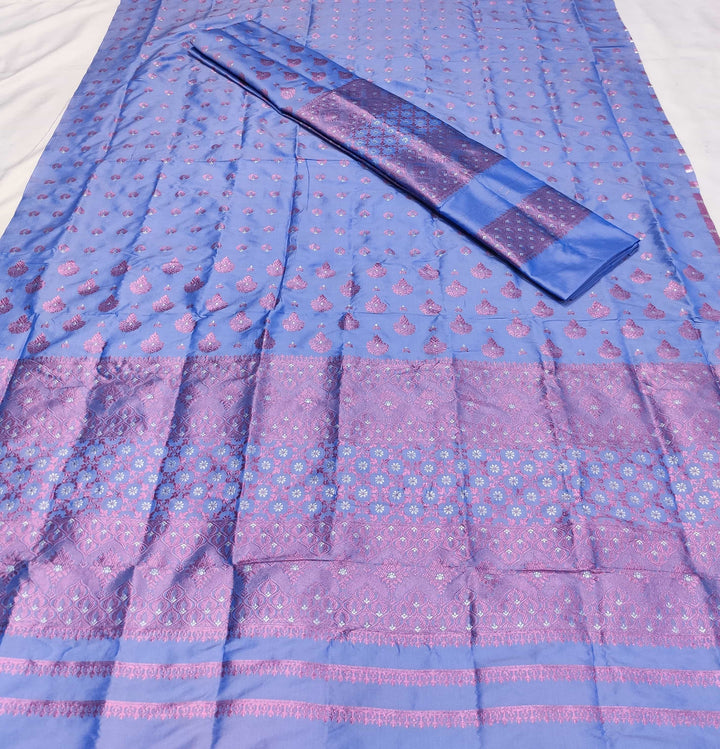 Colouring Jari Mix Set Mekhela Sador