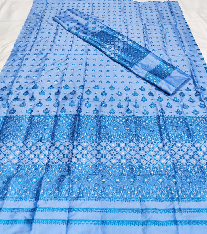 Colouring Jari Mix Set Mekhela Sador