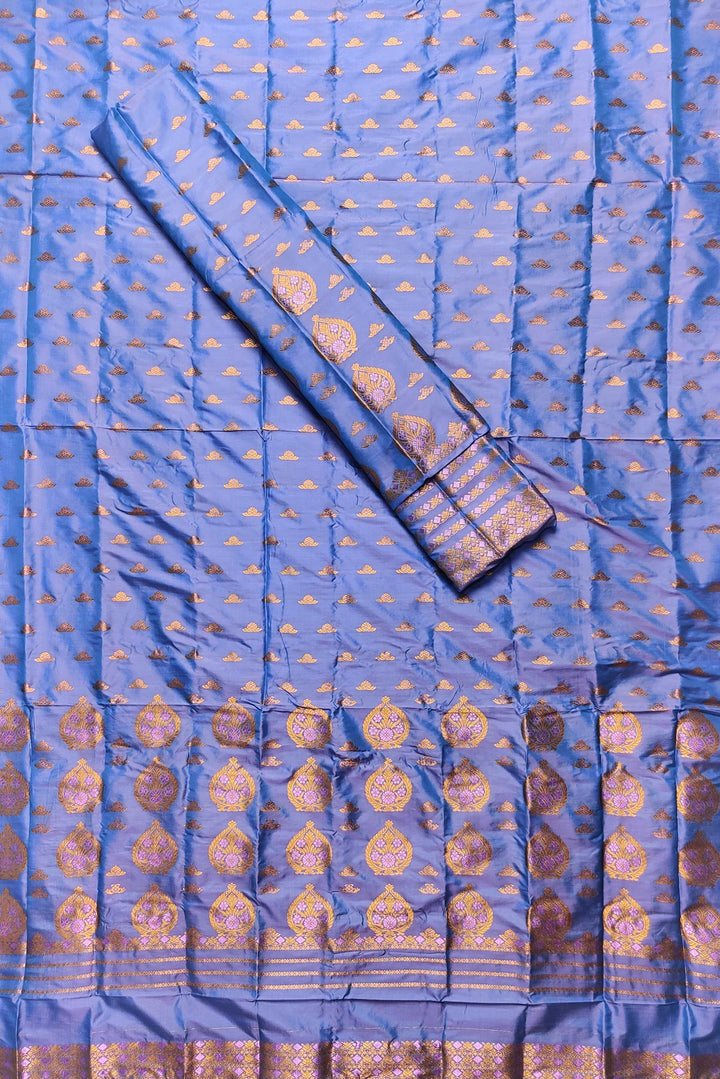 Copper Jari Mix Pat* Mekhela Sador
