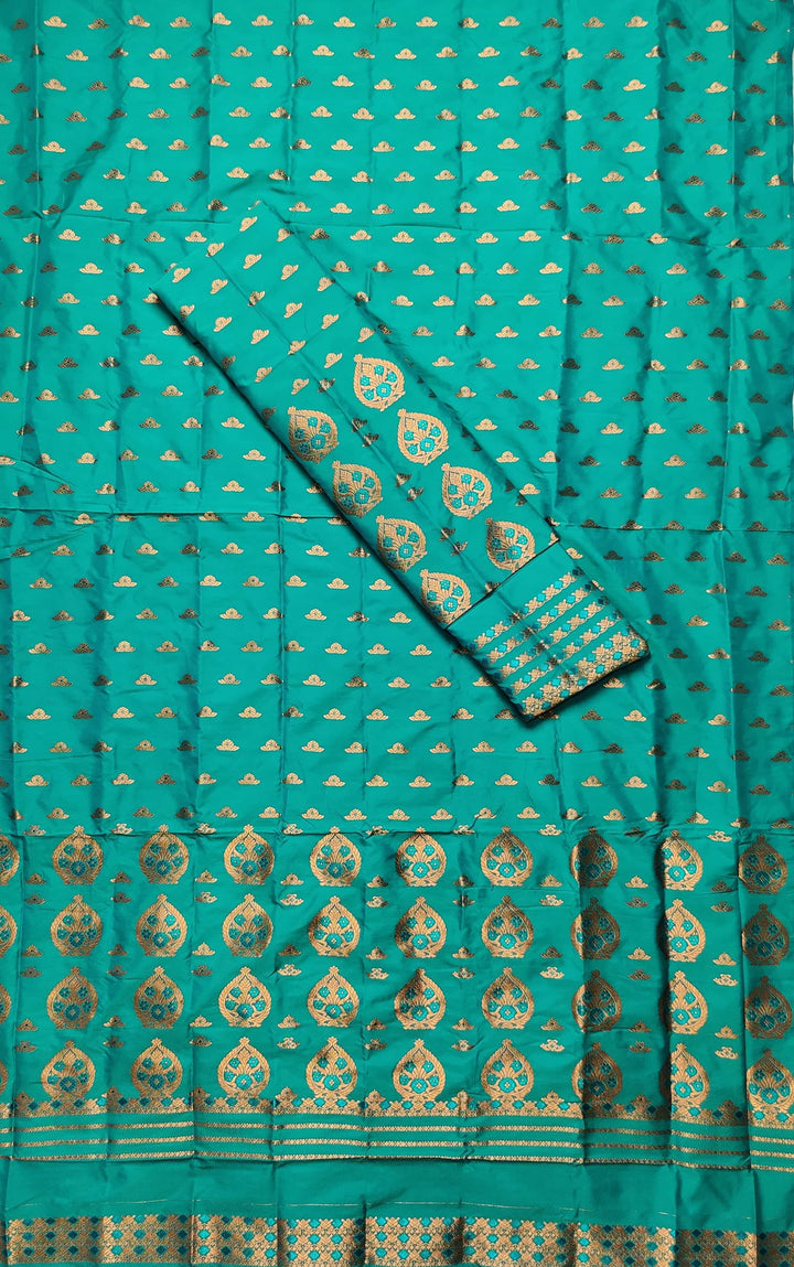 Copper Jari Mix Pat* Mekhela Sador