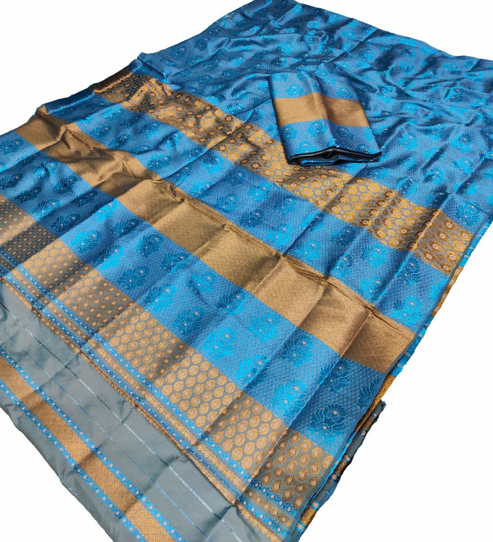 Colouring Jari Bedsheet Mix Set Mekhela Sador