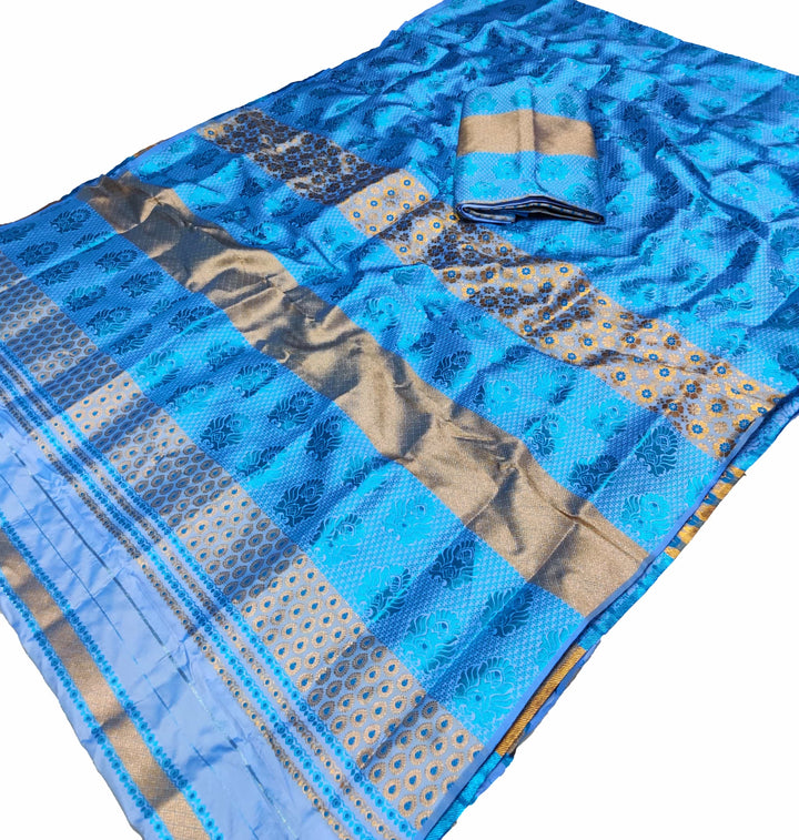 Colouring Jari Bedsheet Mix Set Mekhela Sador
