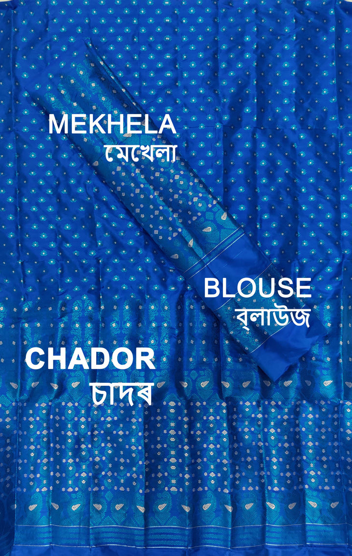 Colouring Jari Mix Set Mekhela Sador