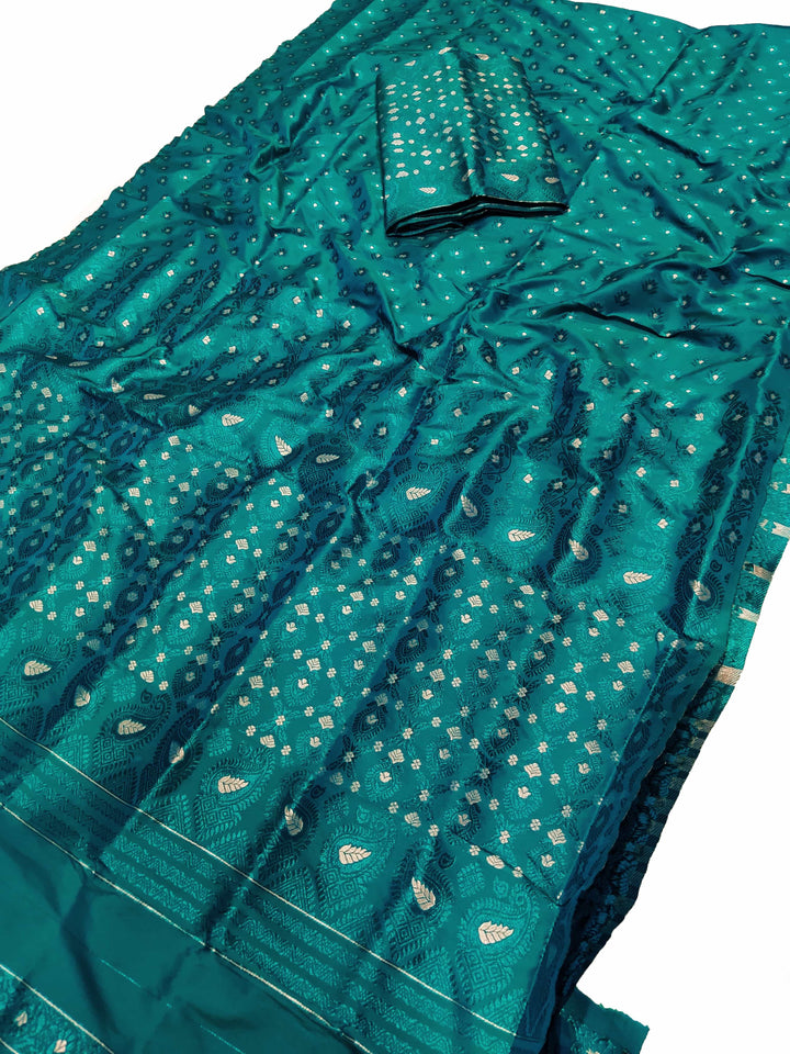 Colouring Jari Mix Set Mekhela Sador