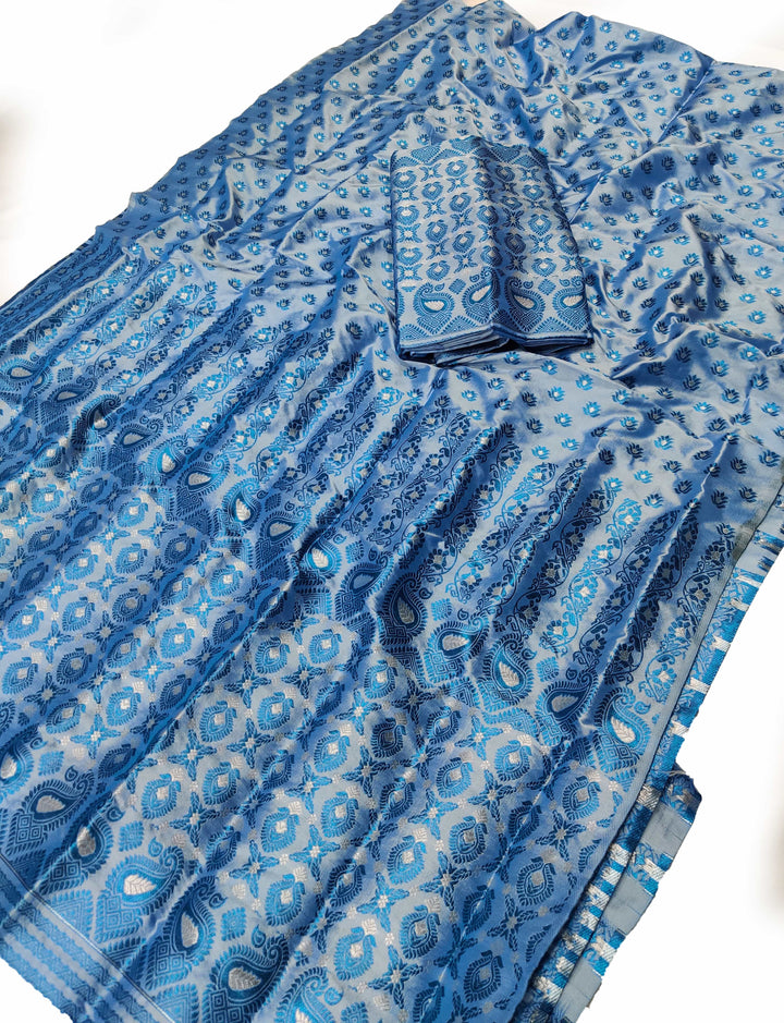 Colouring Jari Mix Set Mekhela Sador