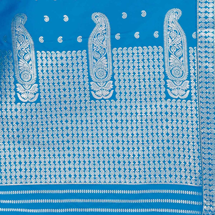 Silver Guna Poly Set Mekhela Sador